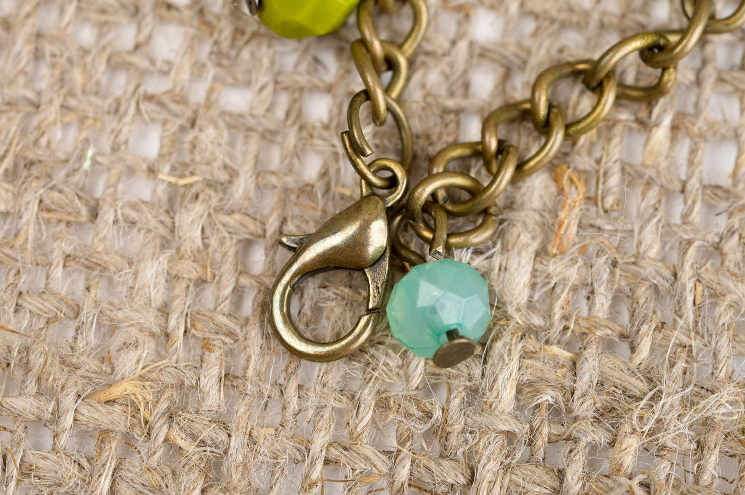 Handmade green wrist bracelet elegant designer bracelet trendy jewelry photo 4