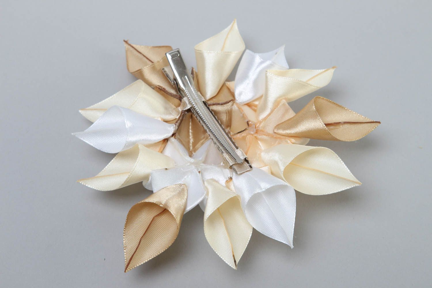Handmade hair clip flower hair clip for girls unusual gift designer accessory photo 5