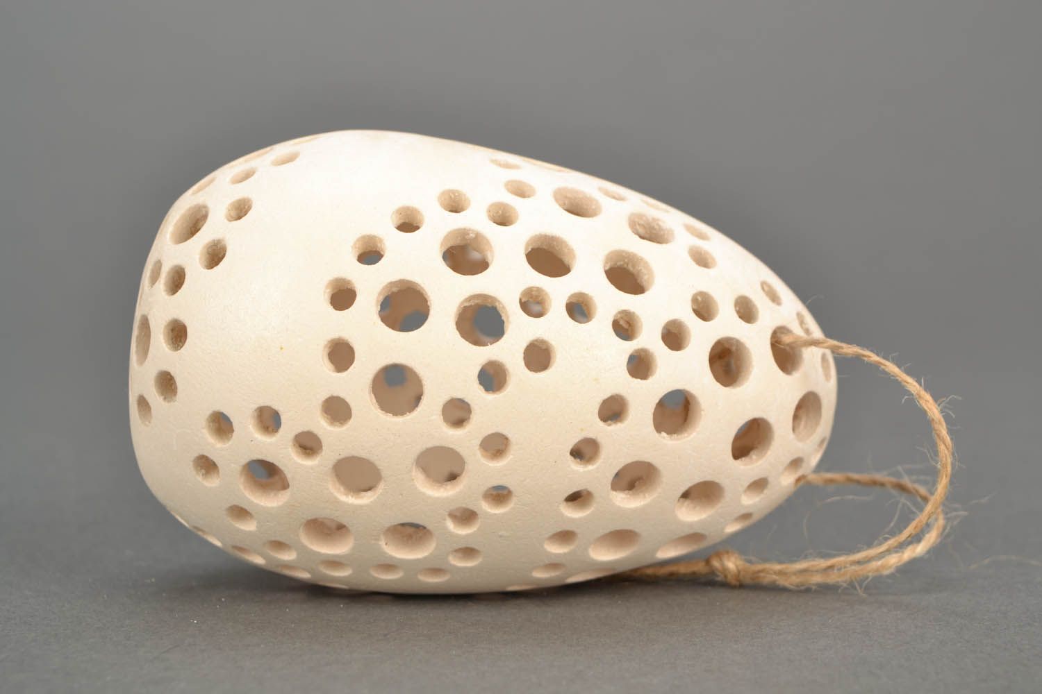 Ovo de cerâmica pingente decorativo feito à mão  foto 4