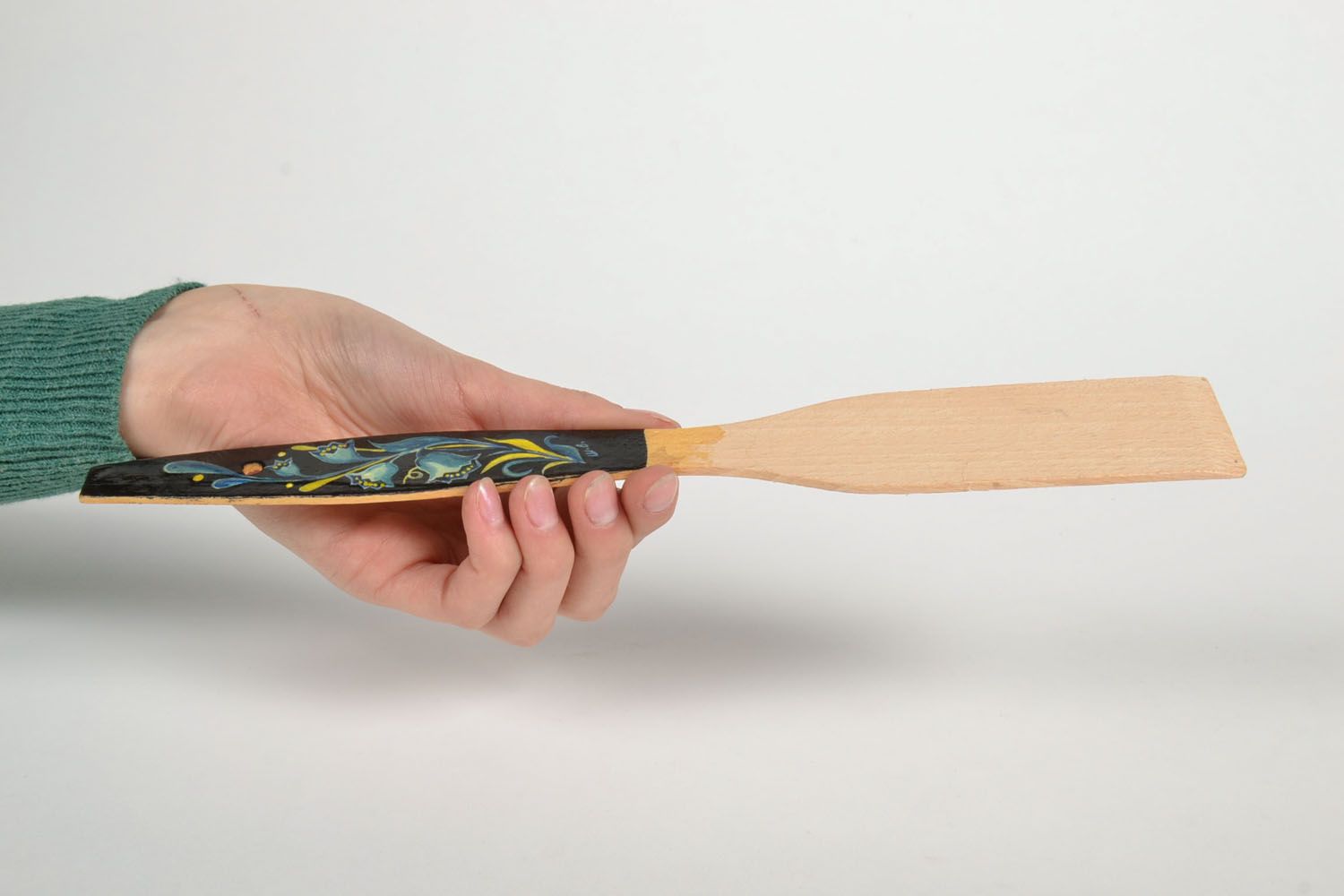 Wooden cooking spatula photo 5