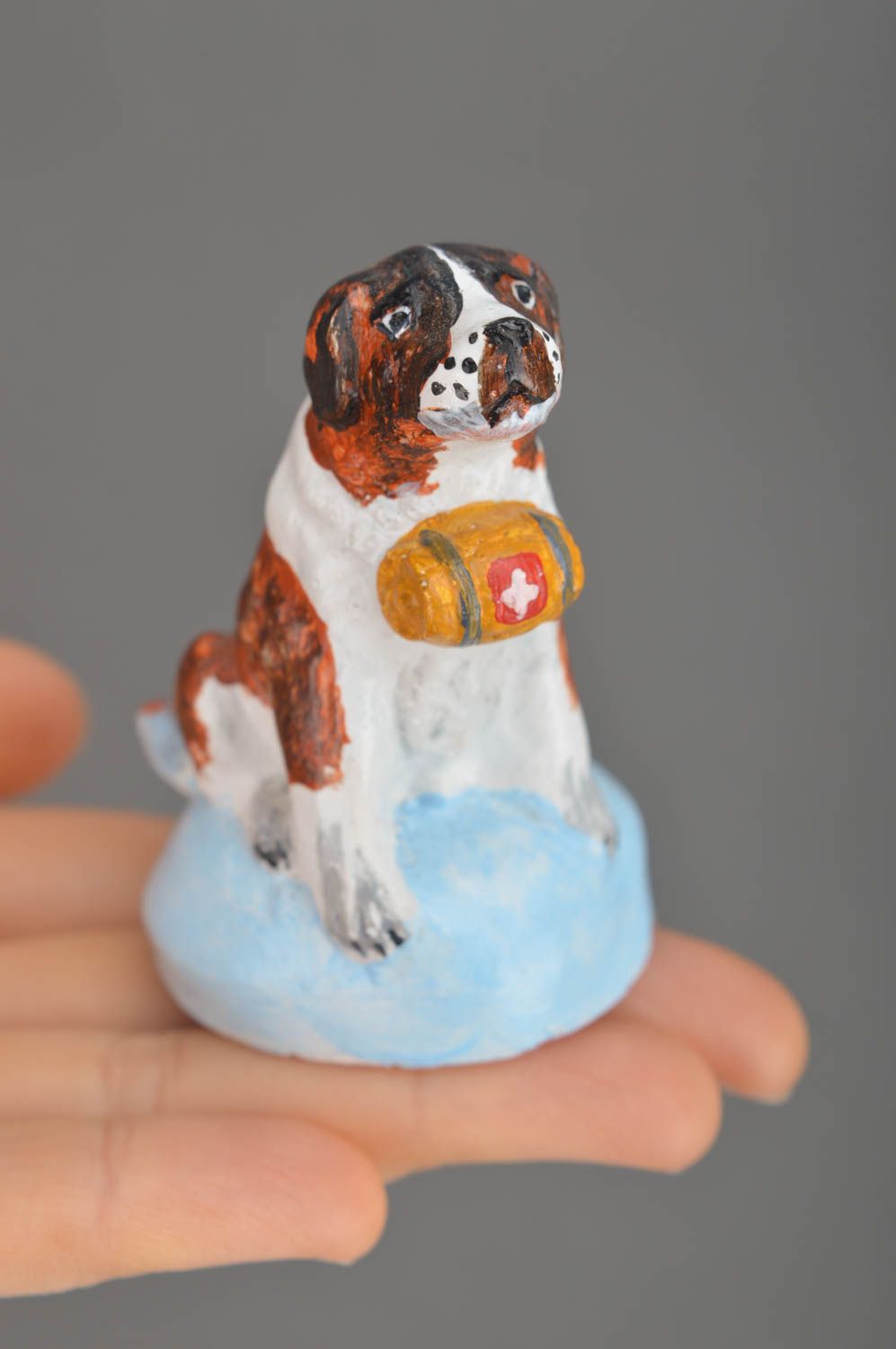 Фигурка ручной работы оригинальная статуэтка для декора собака необычный подарок фото 5