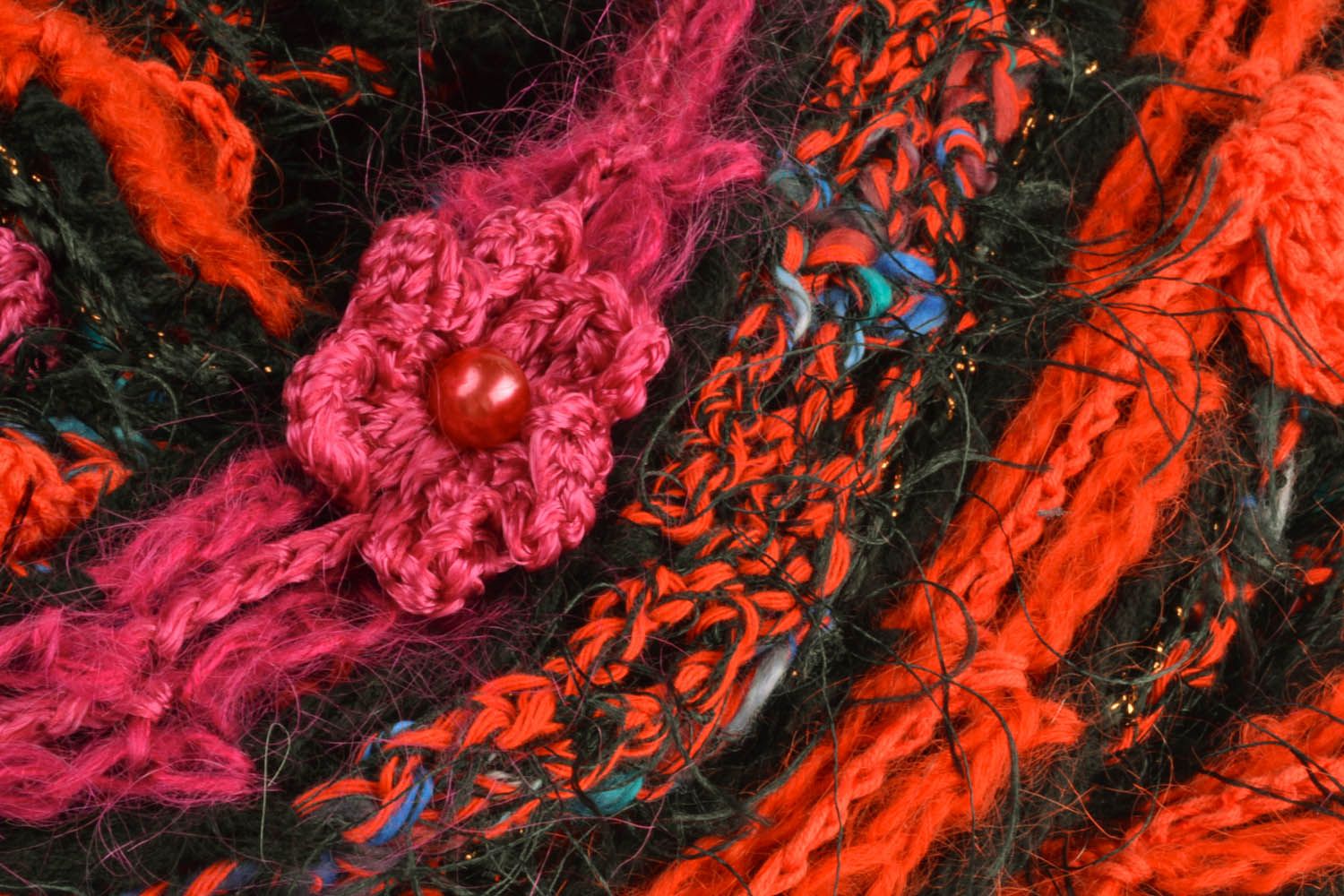 Écharpe féminine tricotée à la main originale photo 3