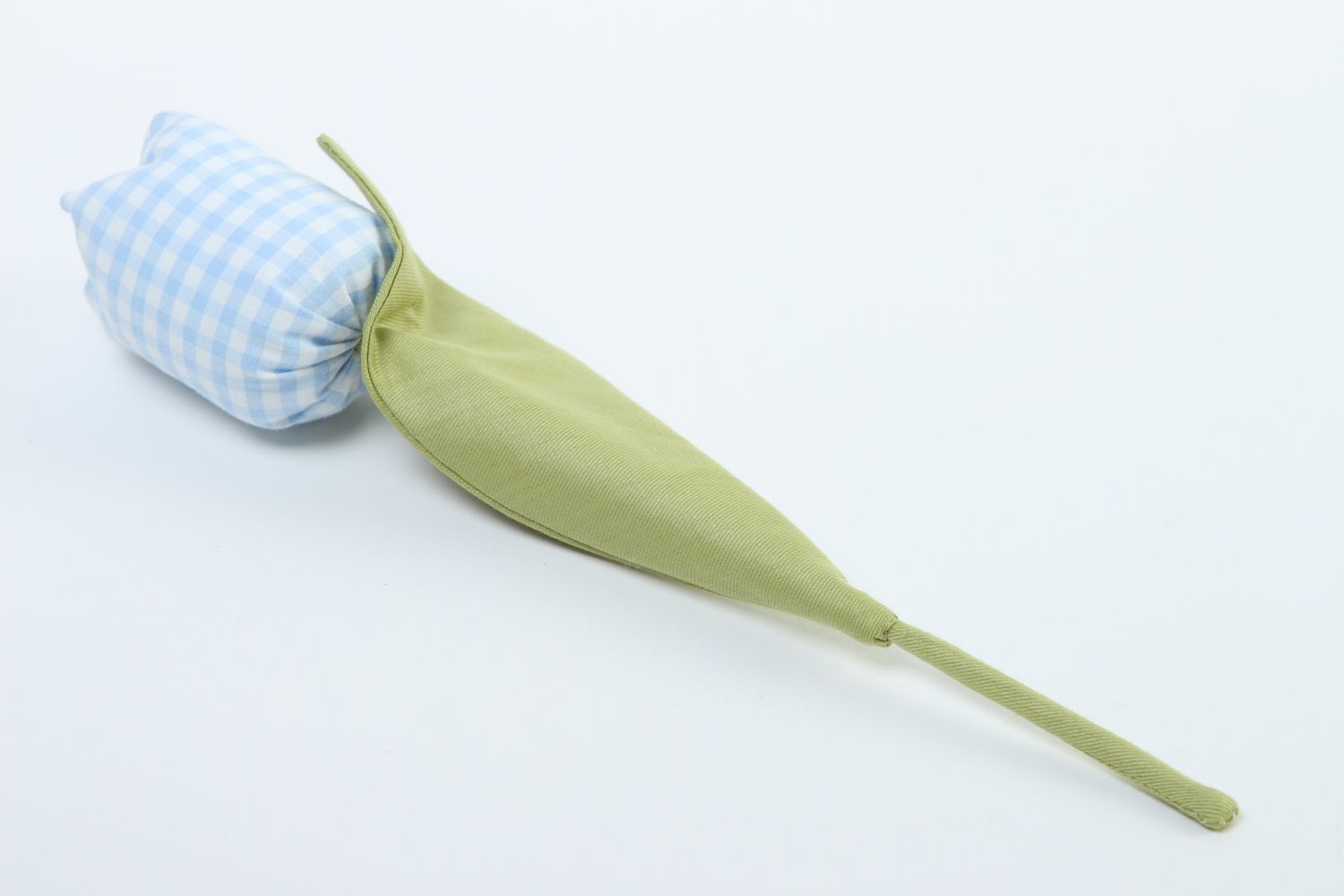 Unusual handmade fabric flower tulip soft flower gift ideas decorative use only photo 4