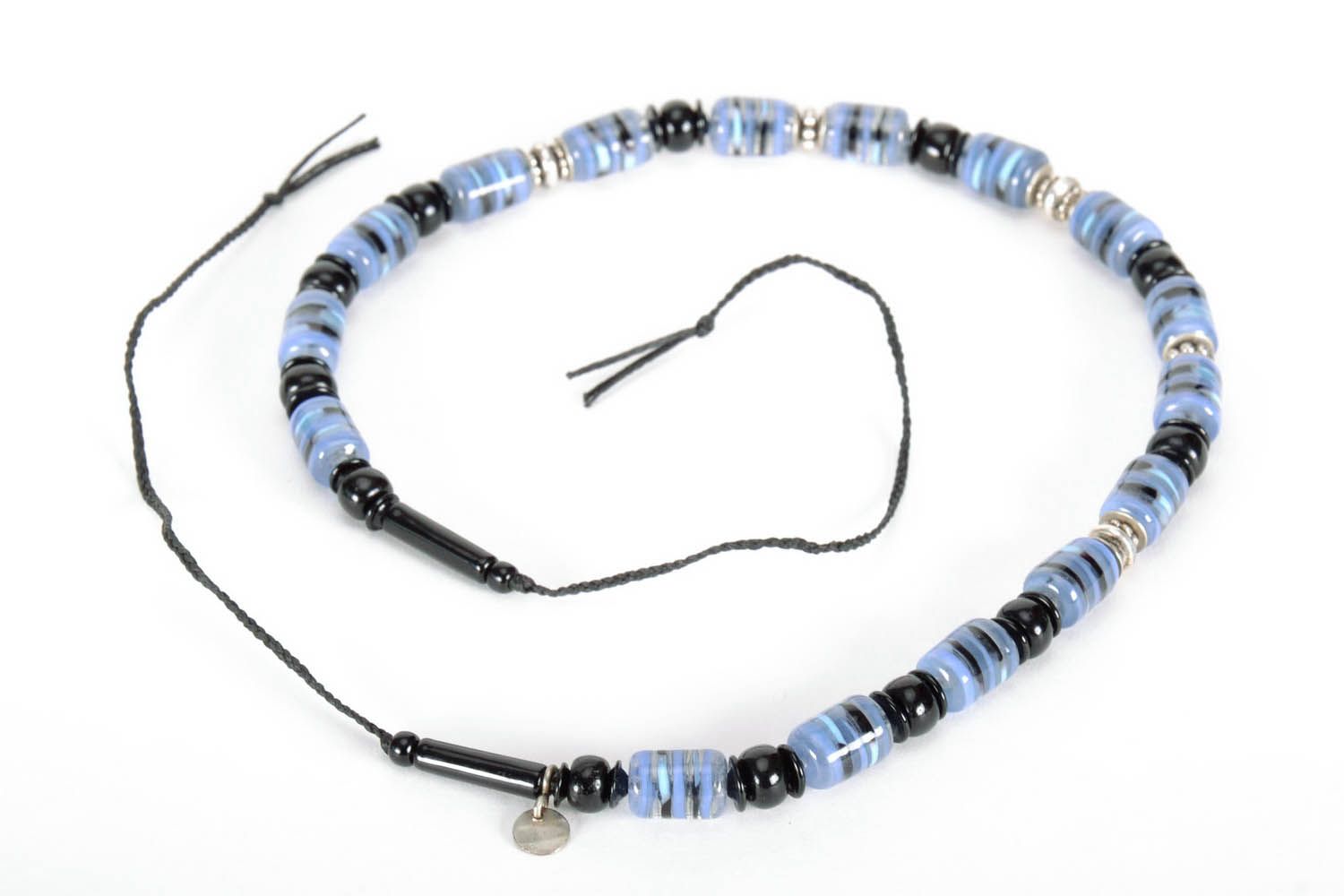 Glass beaded necklace photo 2