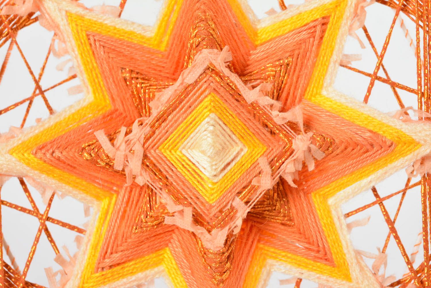 Mandala fait main Suspension décorative de créateur Décoration maison cadeau photo 4