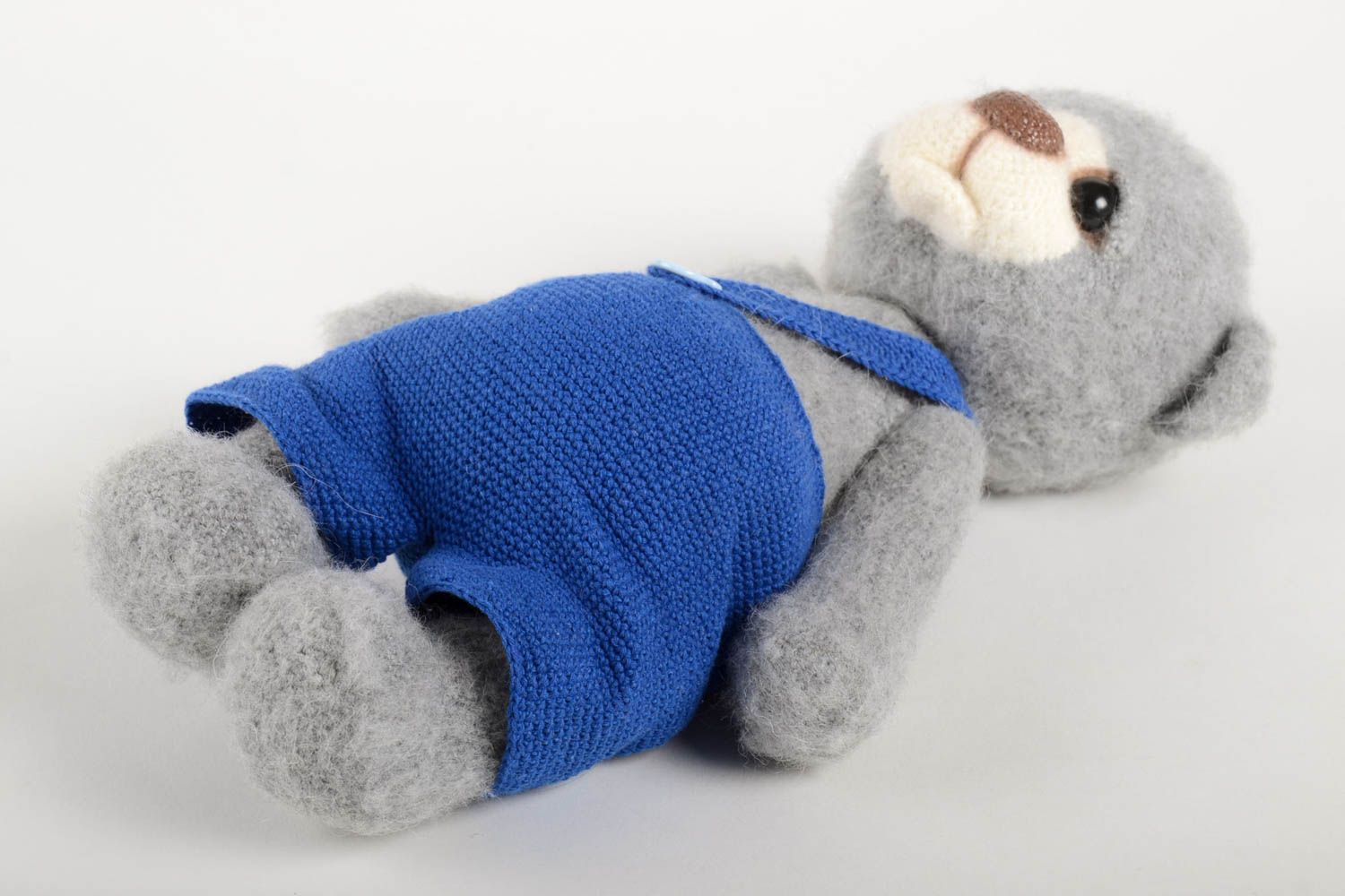 Animal de juguete para niños hecho a mano muñeco de peluche regalo original foto 3