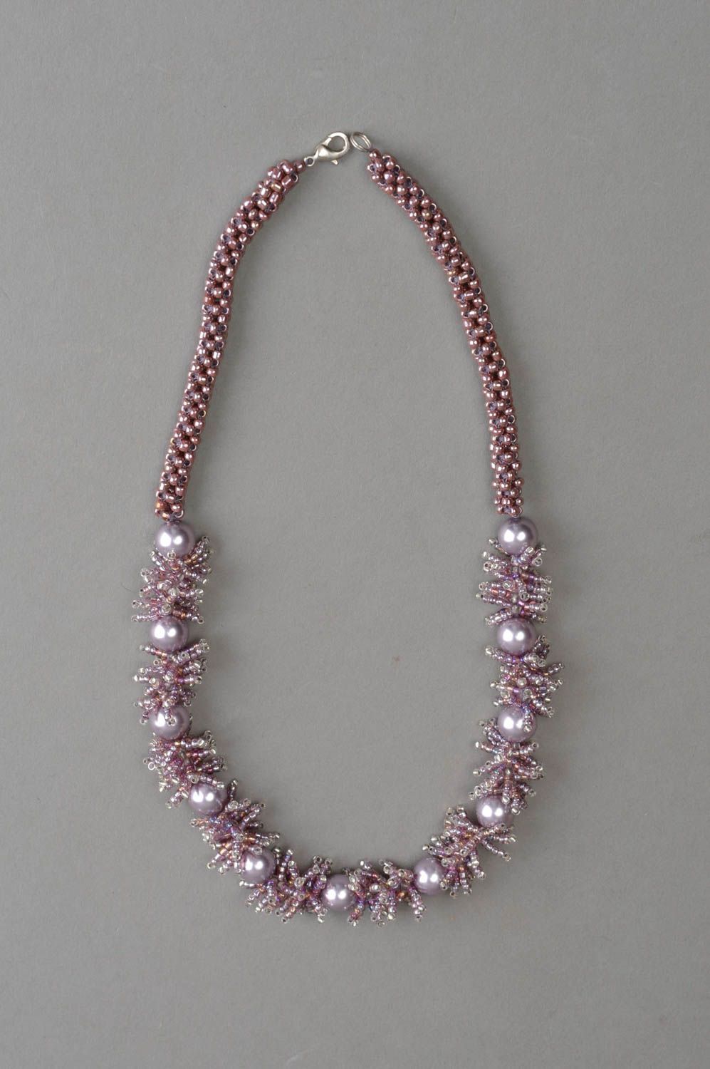 Beautiful handmade beaded necklace designer jewelry for girls gift ideas photo 2