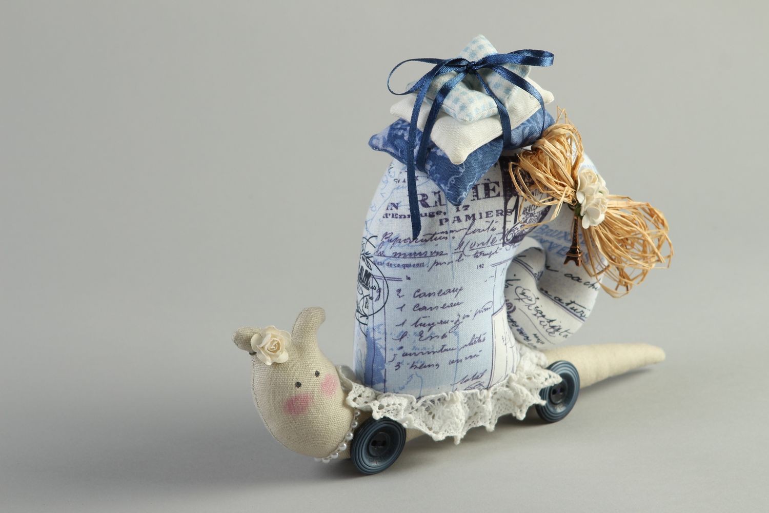 Unusual handmade soft toy stuffed fabric toy cool rooms decorative use only photo 1