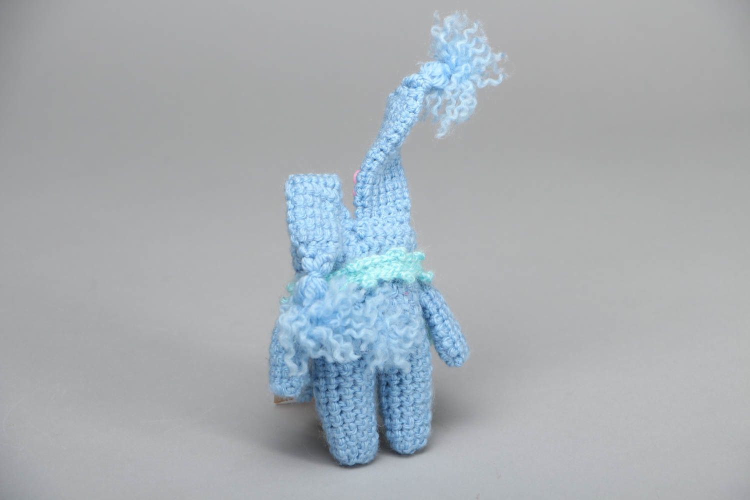 Peluche tricotée au crochet Lapin faite main photo 3