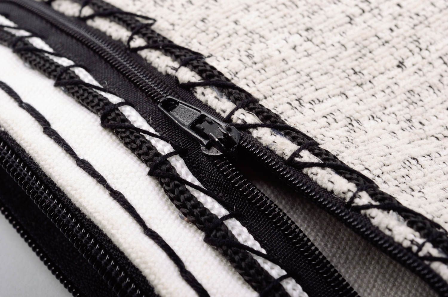Handmade bag made of tarpaulin fabric stylish accessories textile beautiful gift photo 5