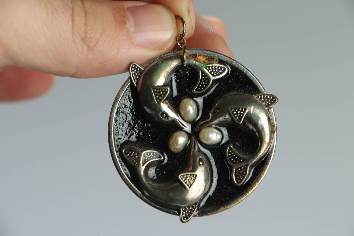 Beautiful pendant in steampunk style photo 4