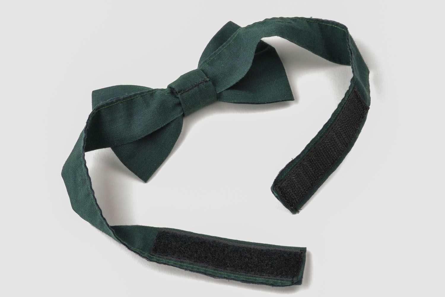 Classic grey and green bow tie photo 4