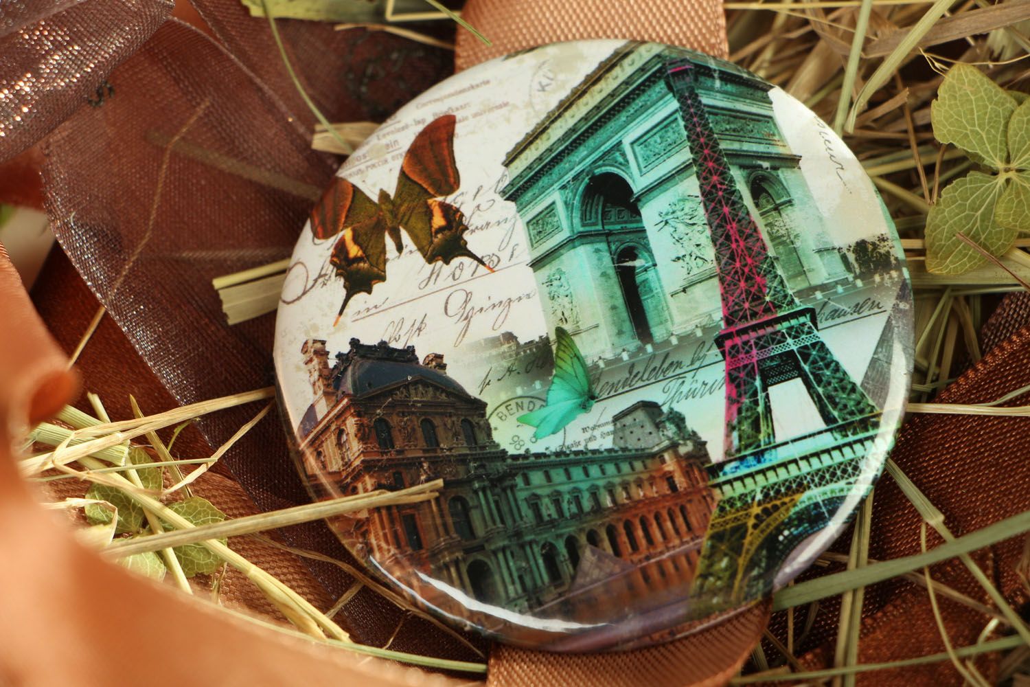 Homemade pocket mirror Collage photo 5