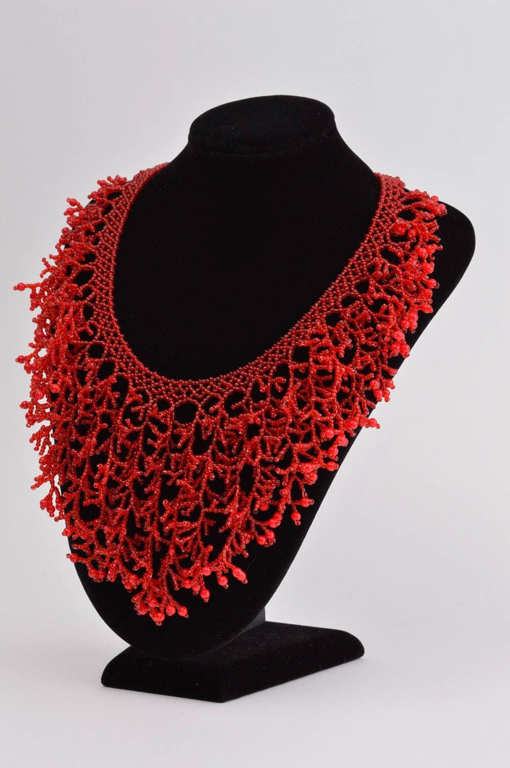 Delicate necklace stylish bijouterie seed bead necklace fashion necklace photo 1