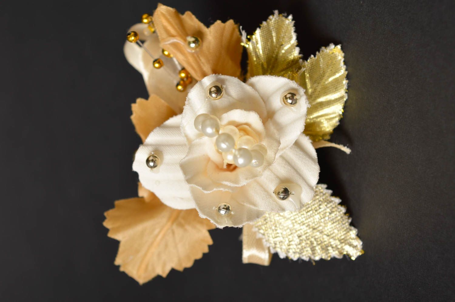 Ramillete de flores hecho a mano botonier para el novio accesorio de boda foto 3