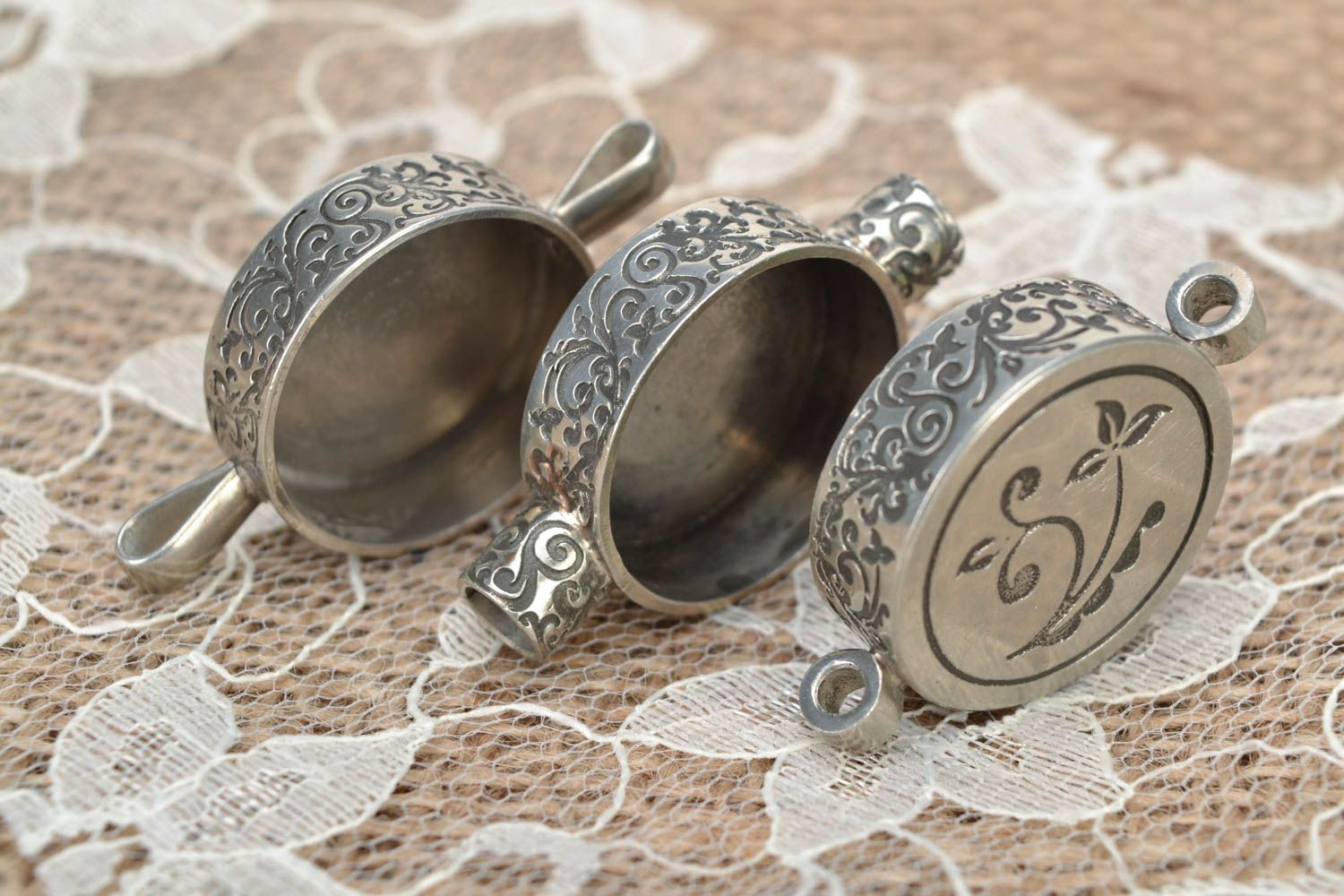 Handmade designer DIY metal craft blanks for bracelets making 3 pieces  photo 2