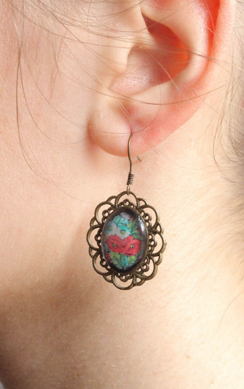 Oval earrings photo 1