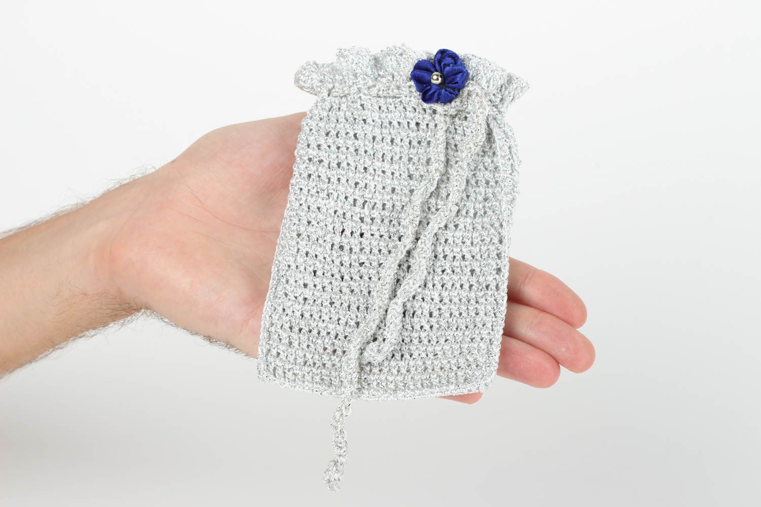 Tasche für Handy handgemacht Deko Accessoire stilvoll Geschenk für Mädchen foto 5