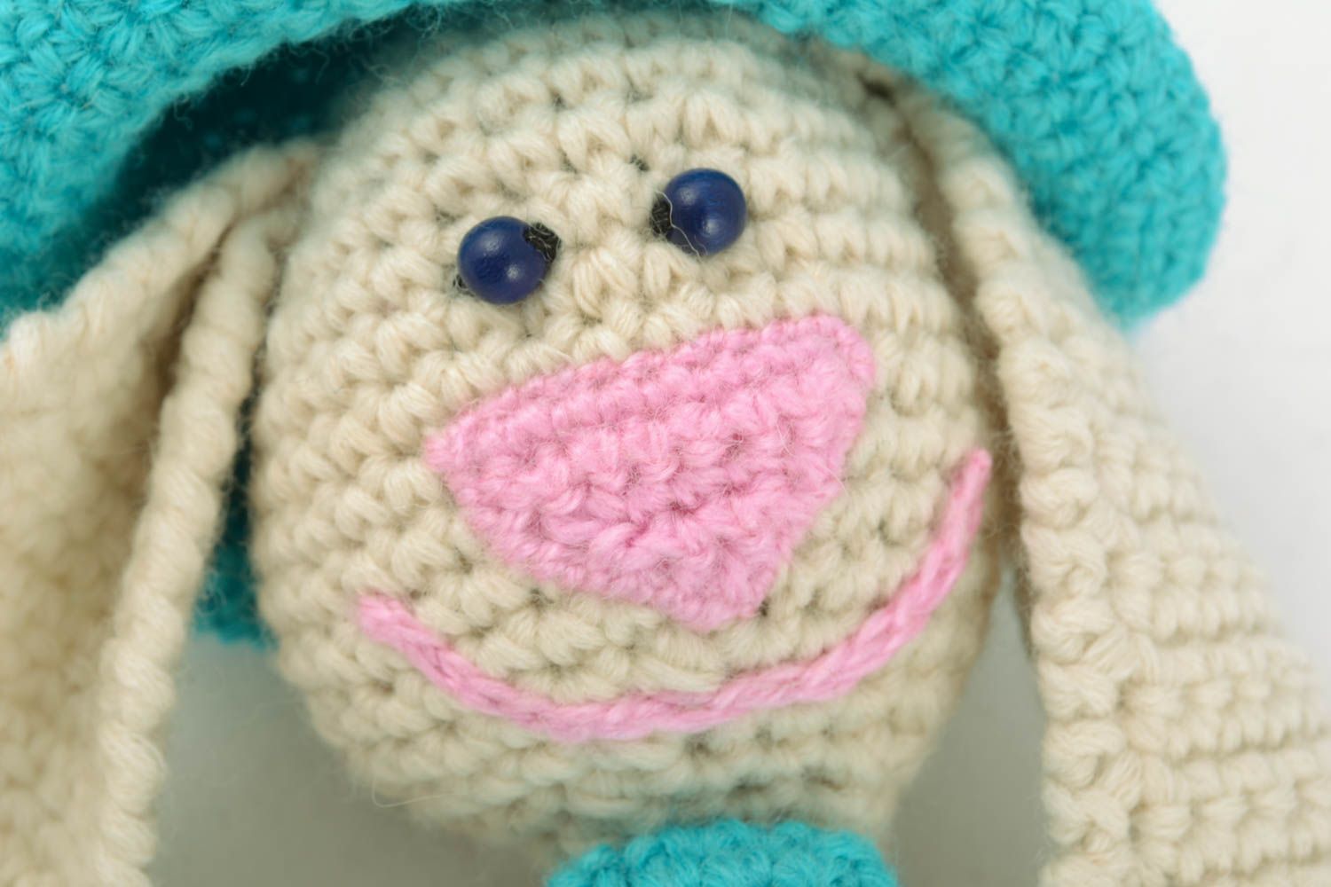 Soft crochet toy Bunny with Shirt-Front photo 2