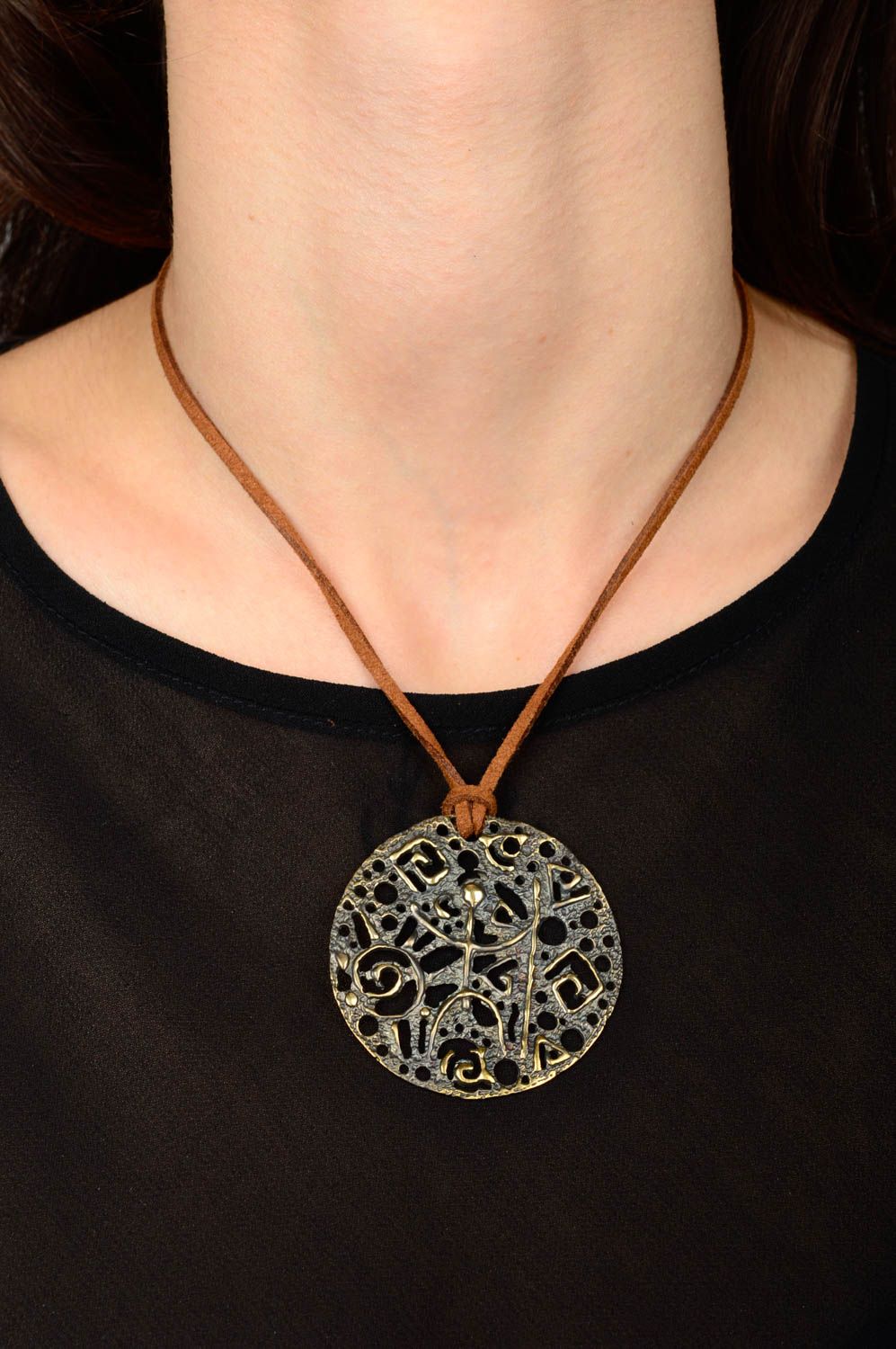 Handmsde copper pendant copper jewelry metal pendant fashion accessories photo 2