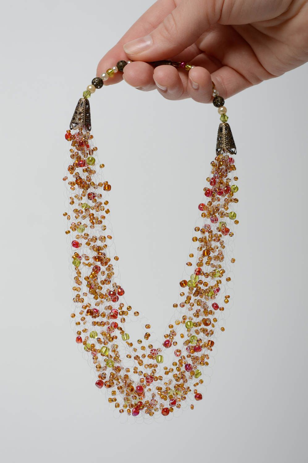 Airy beaded necklace photo 4