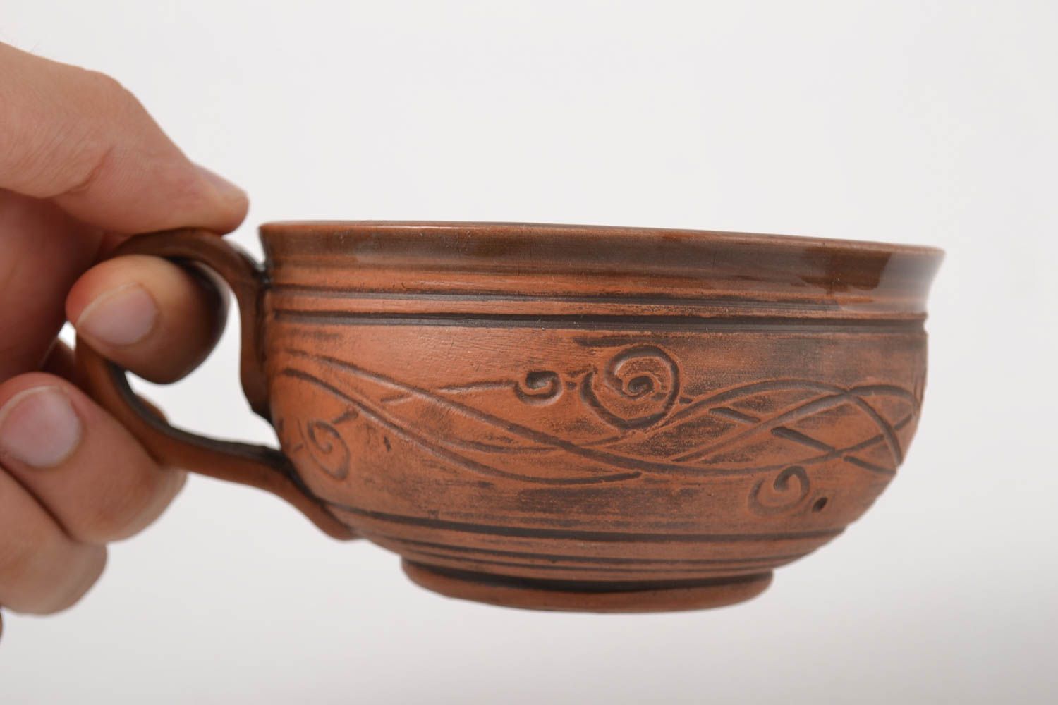 Handmade Keramik Geschirr Tee Tasse Küchen Zubehör originelle Geschenke 300 ml  foto 2