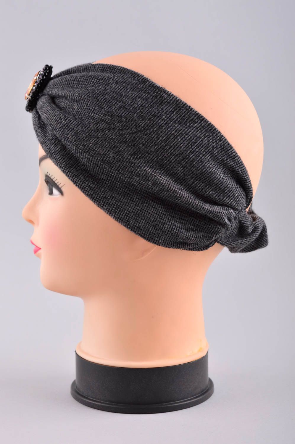 Fascia per capelli fatta a mano turbante testa accessorio femminile per capelli foto 3