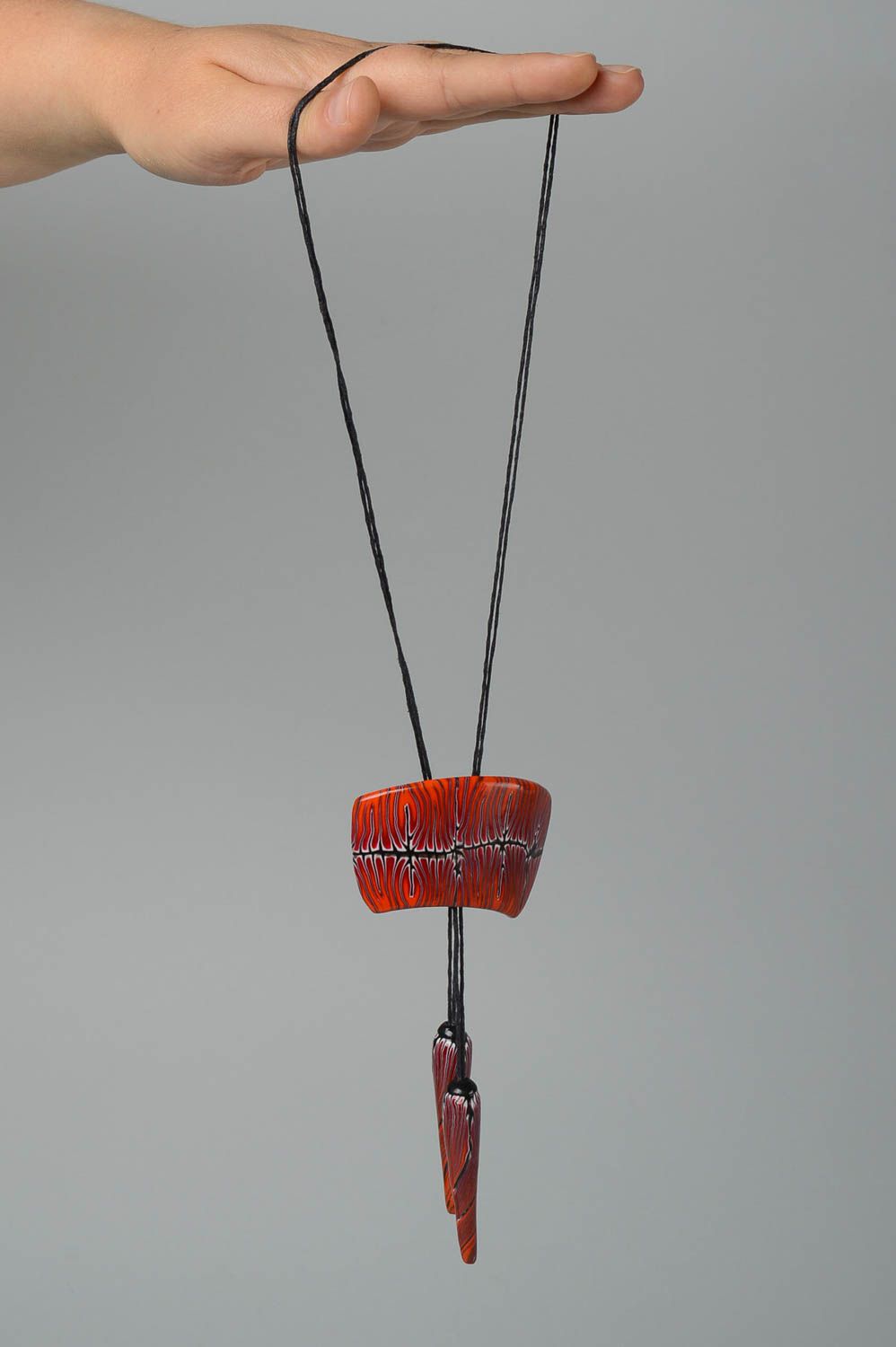 Schmuck Anhänger handmade Halskette für Frauen Polymer Clay Schmuck ungewöhnlich foto 5