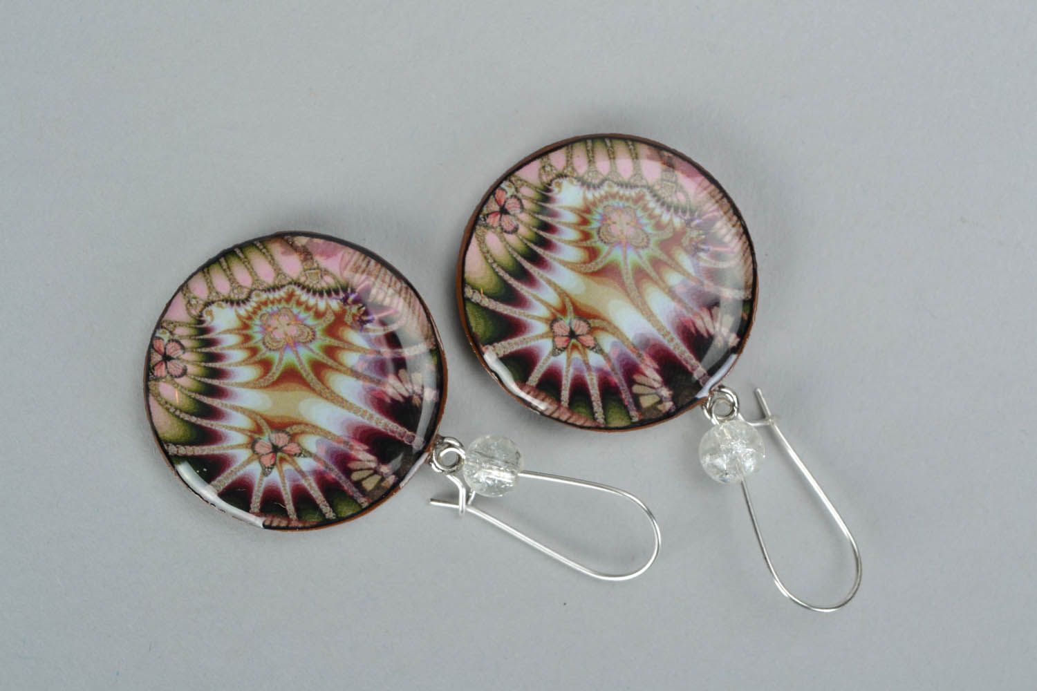 Polymer clay earrings Abstraction photo 2