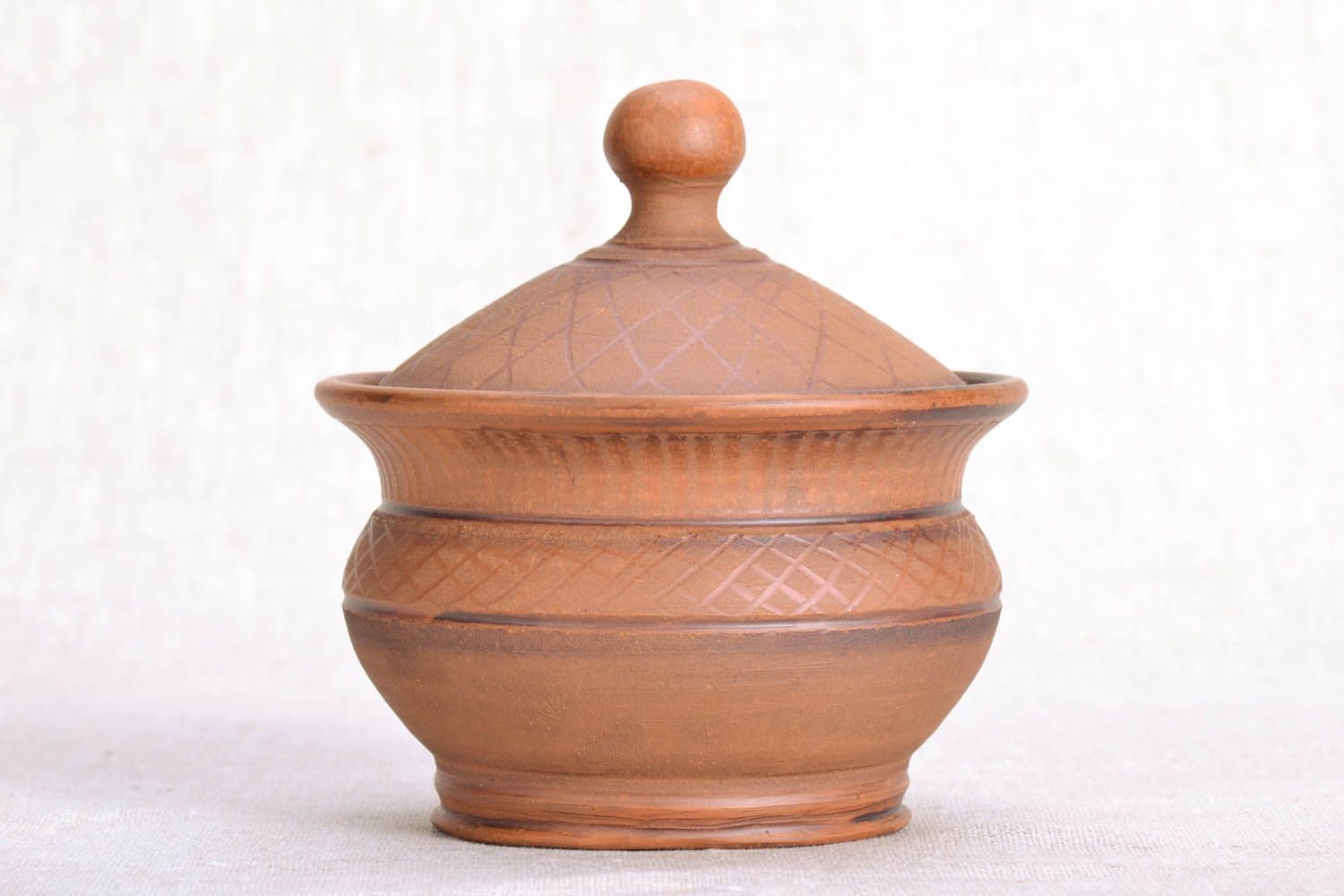 Açucareiro de cerâmica artesanal foto 2