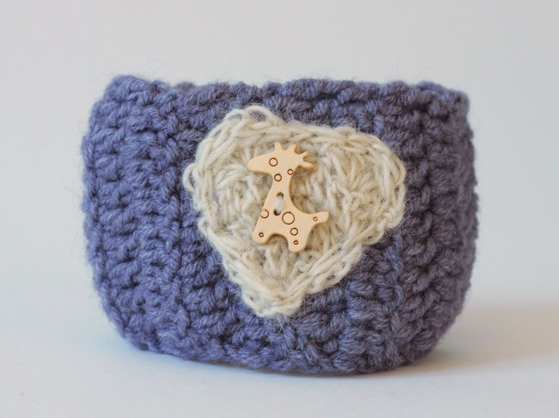 Knitted cup warmer photo 1