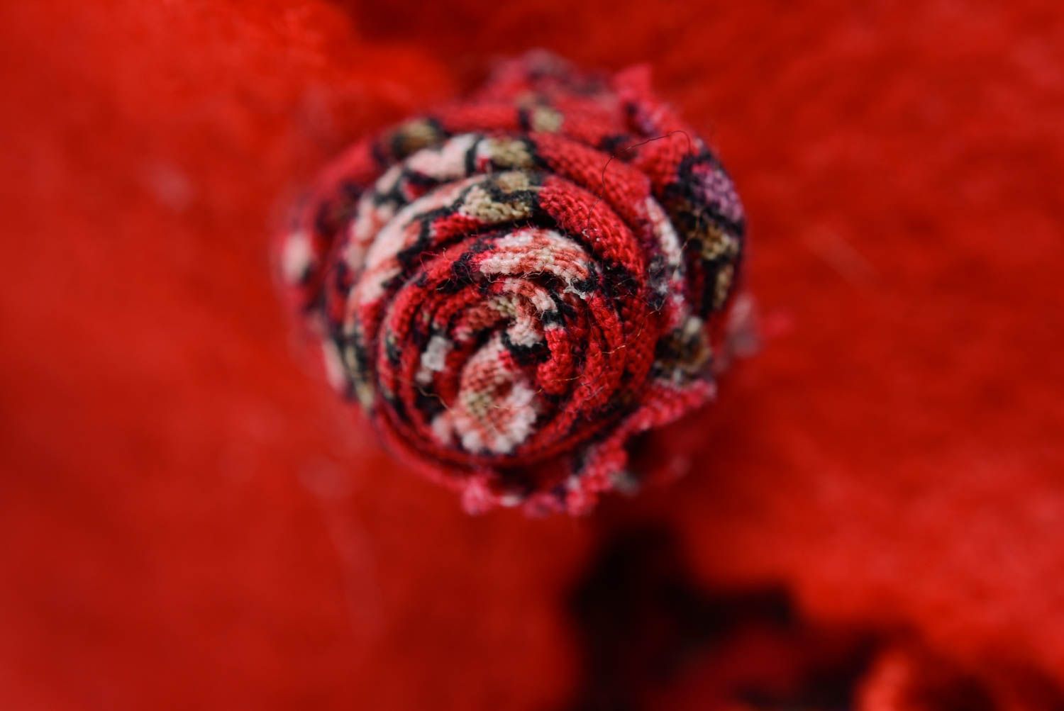 Künstlerische Textil Puppe Brünette im Kleid aus Baumwolle für Kider Handarbeit foto 4