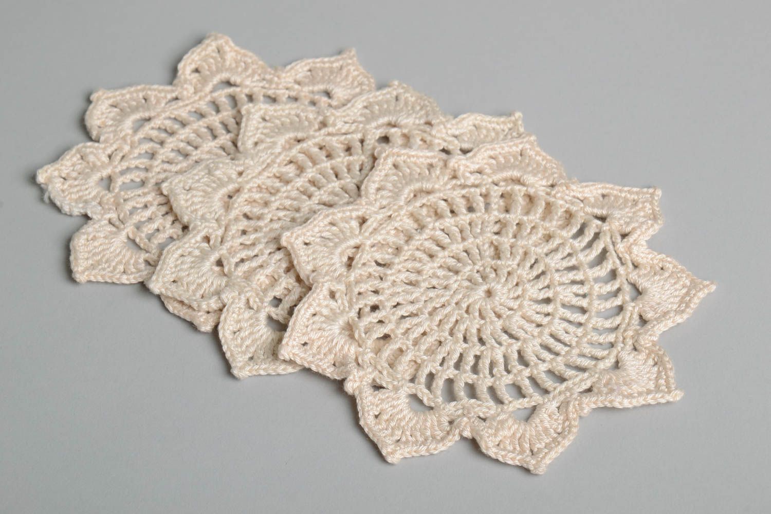 Servilletas tejidas a crochet artesanales elementos decorativos diseño de casa foto 5