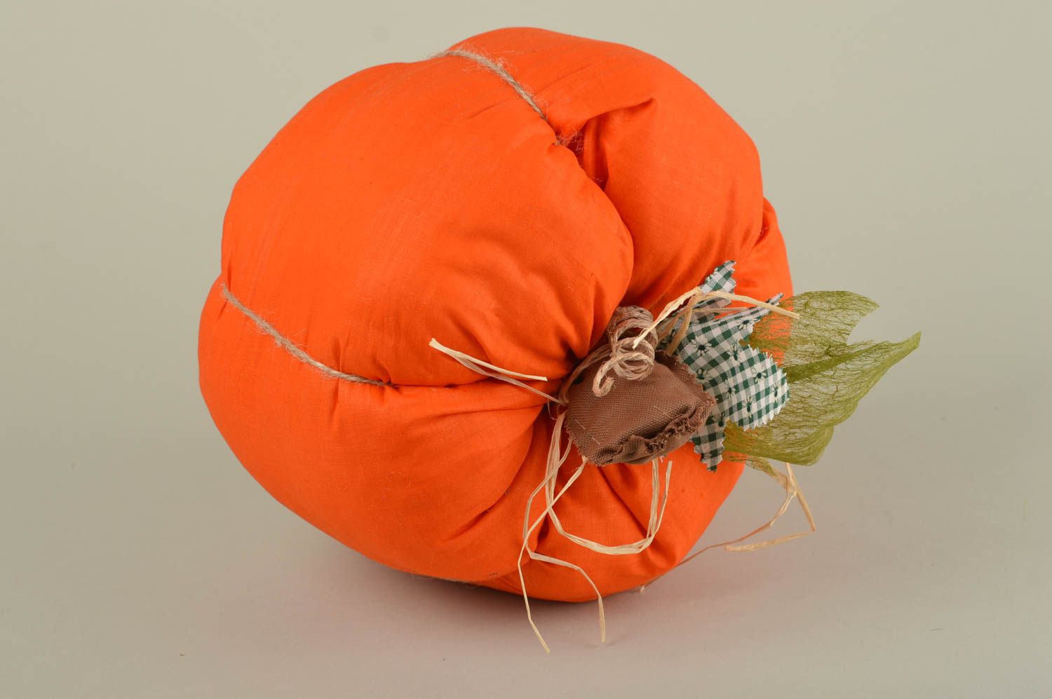 Игрушка-подушка хэнд мэйд детская игрушка диванная подушка оранжевая тыква фото 4