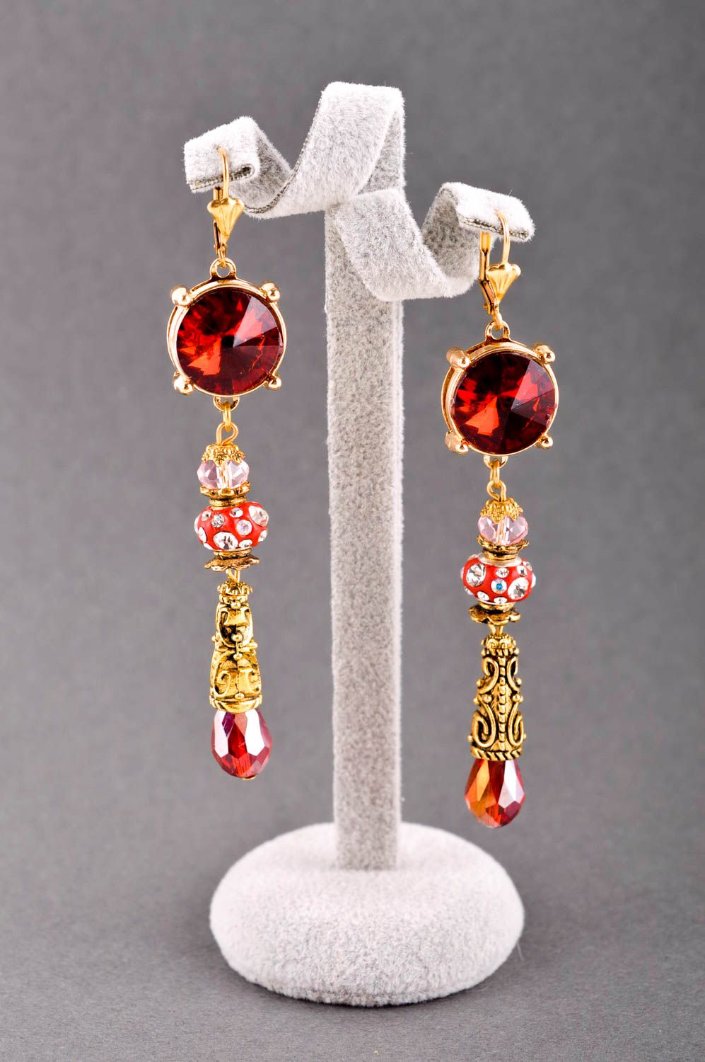 Handmade earrings designer earrings with charms unusual gift for girls photo 1