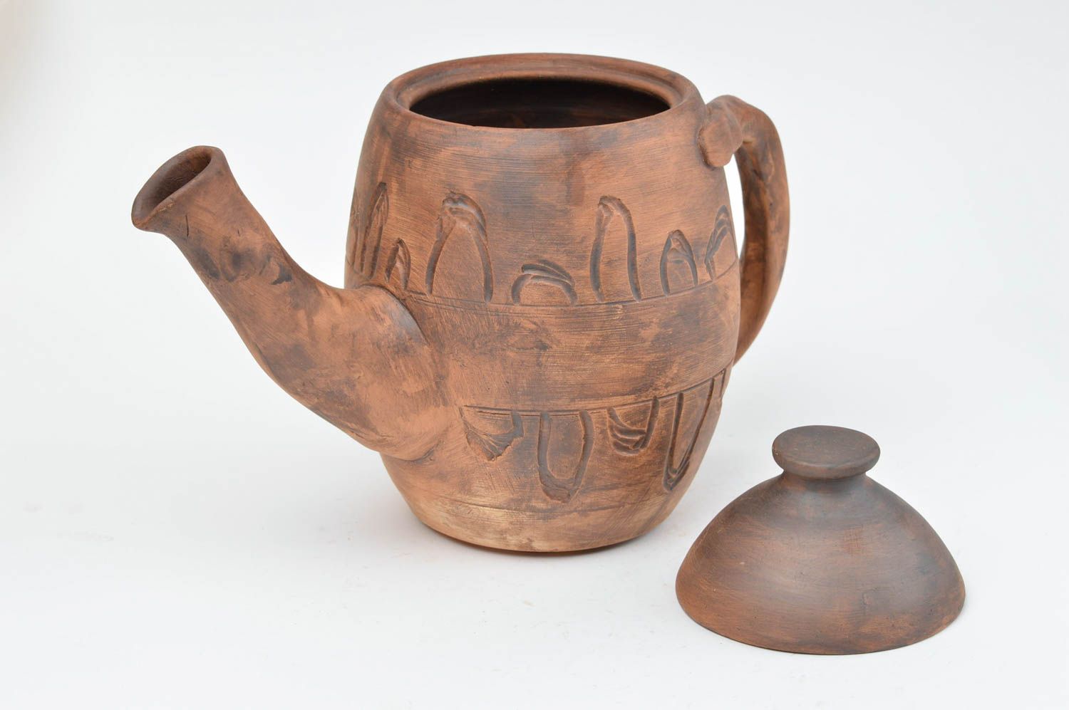 Théière en céramique faite main vaisselle originale de créateur ethnique photo 4