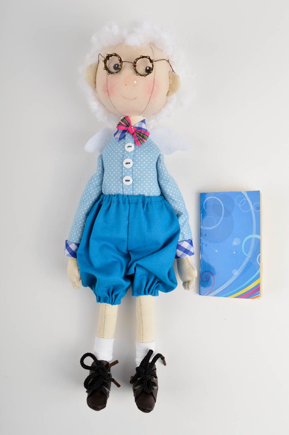 Muñeco de peluche hecho a mano juguete de tela regalo original para niño  foto 2