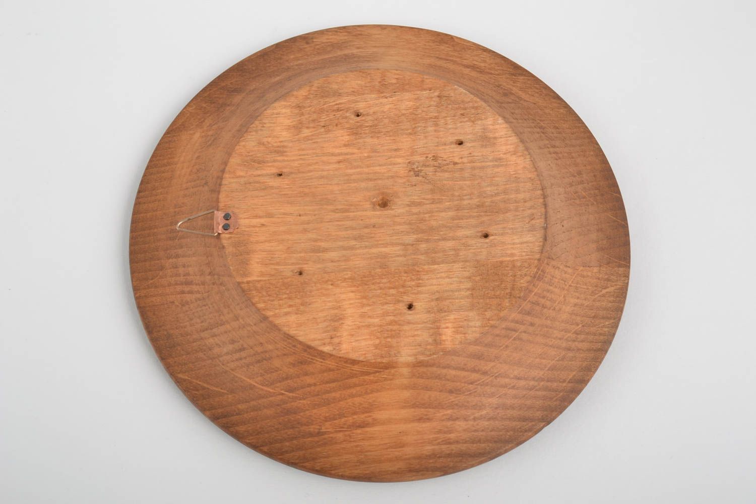 Подарочная тарелка ручной работы декор на стену резная деревянная посуда фото 3