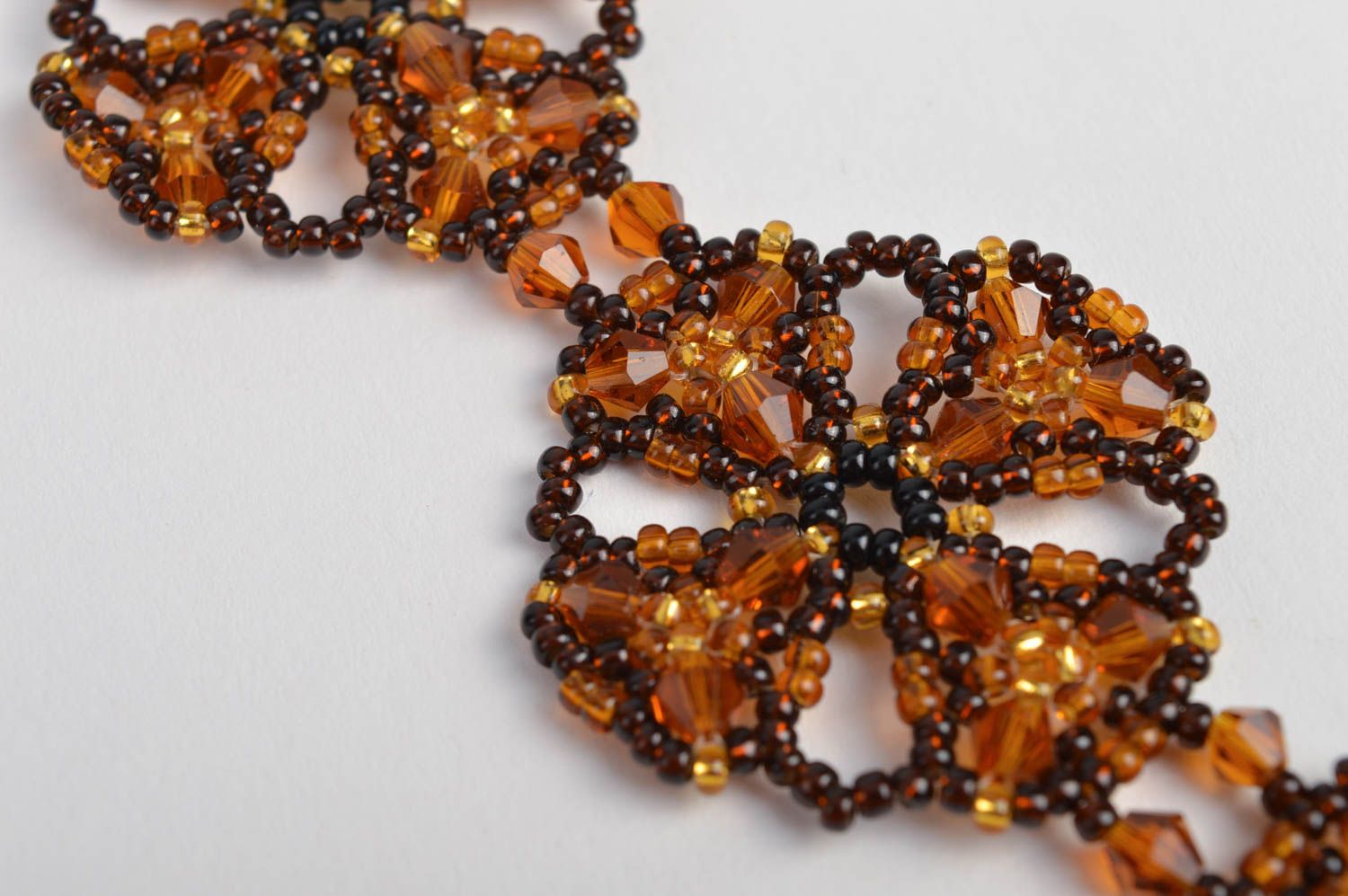 Designer woven seed beaded bracelet handmade beaded jewelry present for woman photo 4