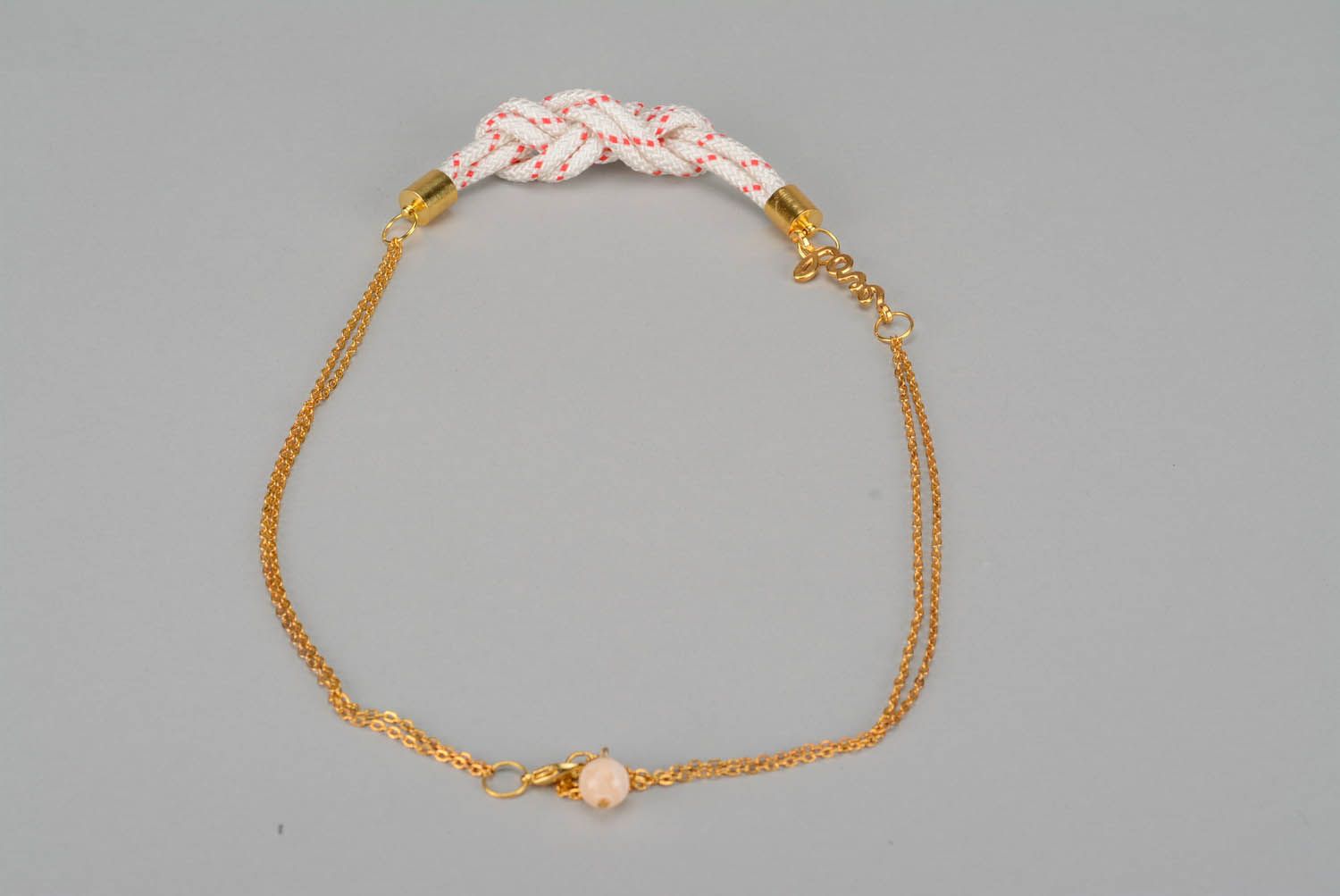 Necklace made of string Love photo 3