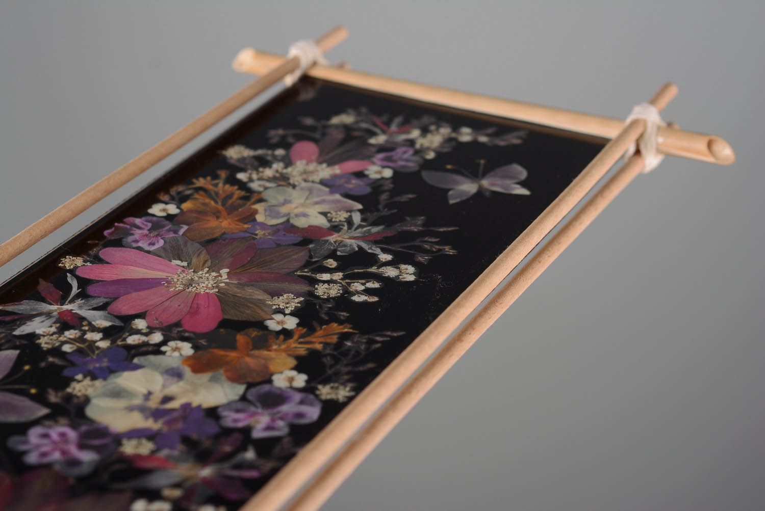 Quadro con fiori secchi fatto a mano quadro insolito decorazione da parete foto 5