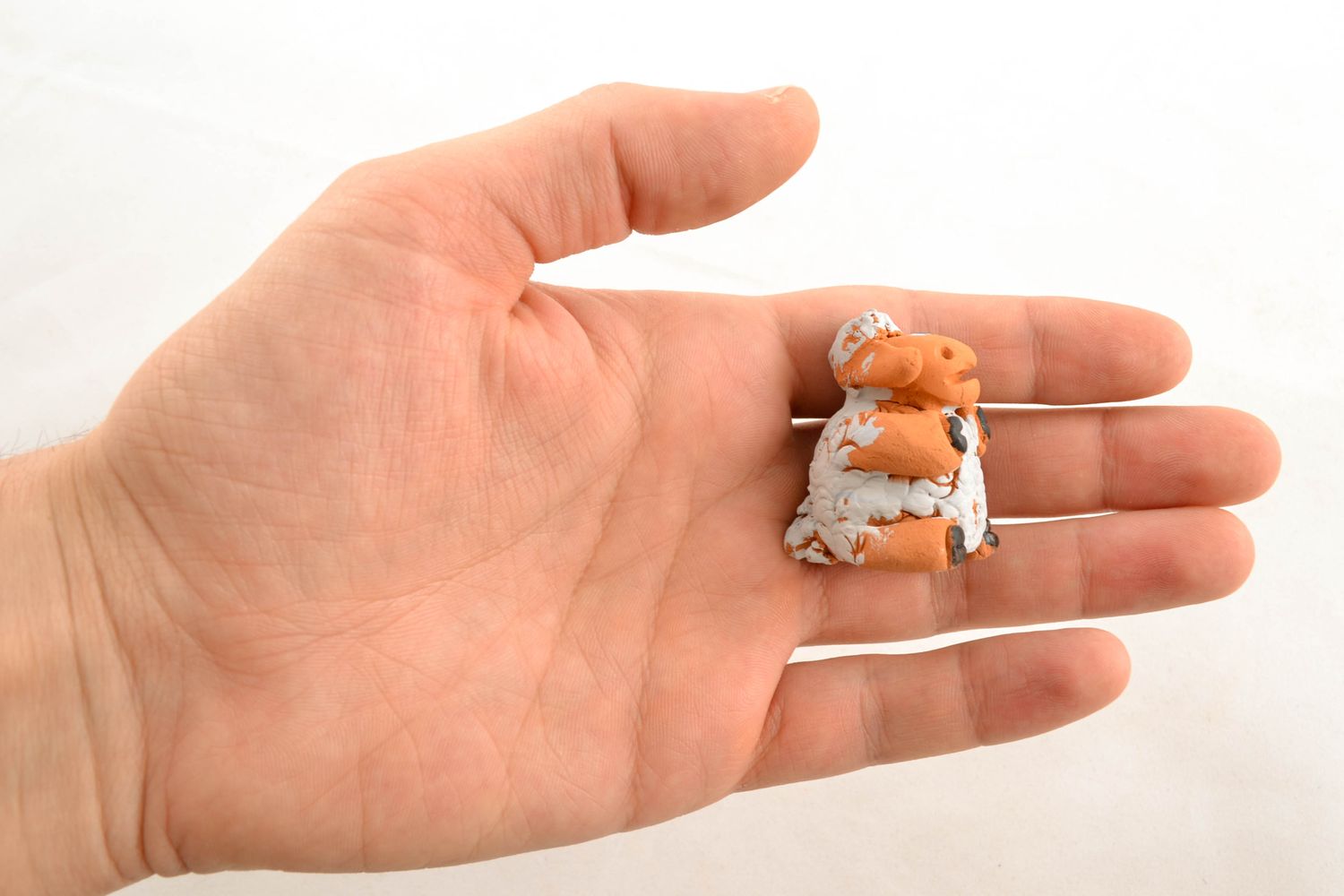 Miniature clay figurine Sheep photo 1