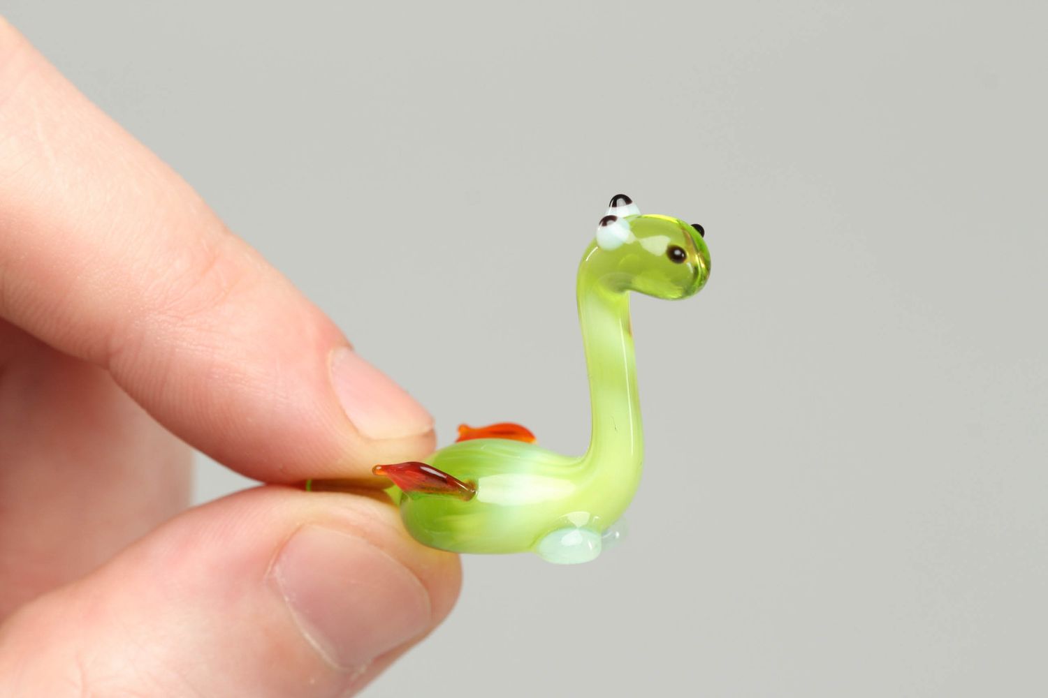 Figurine en verre artisanale Dragon vert photo 4