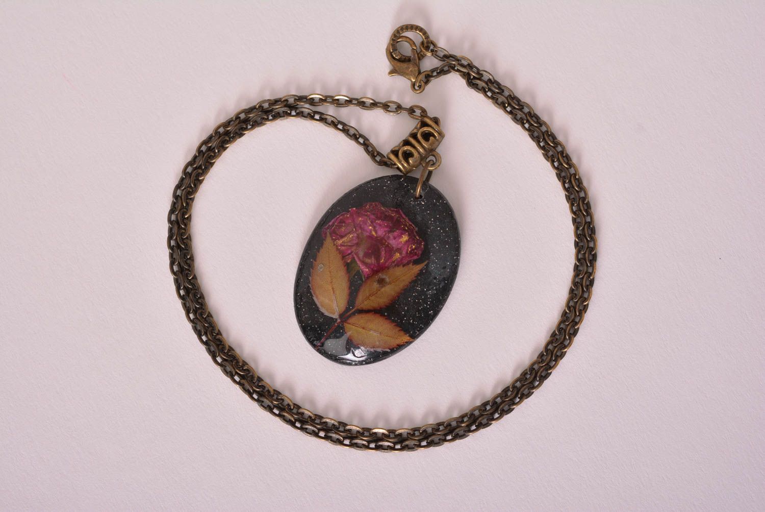 Stylish handmade flower pendant botanical jewelry designs beautiful jewellery photo 2
