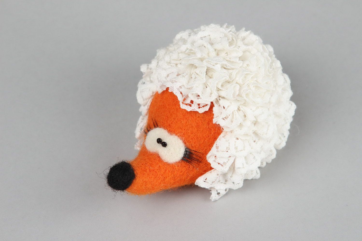 Soft toy made from wool Hedgehog, felting photo 2
