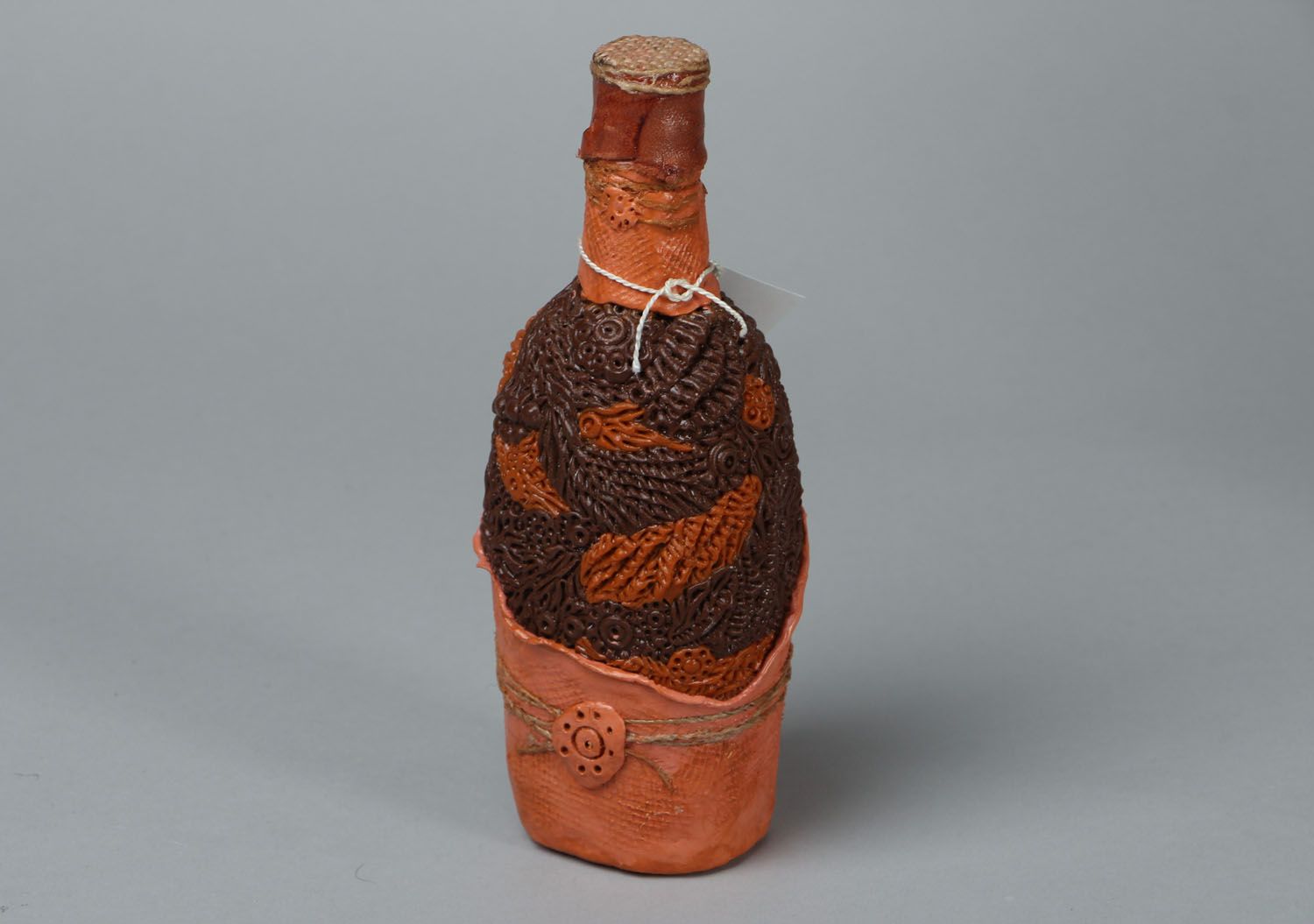 Botella cerámica decorativa foto 1