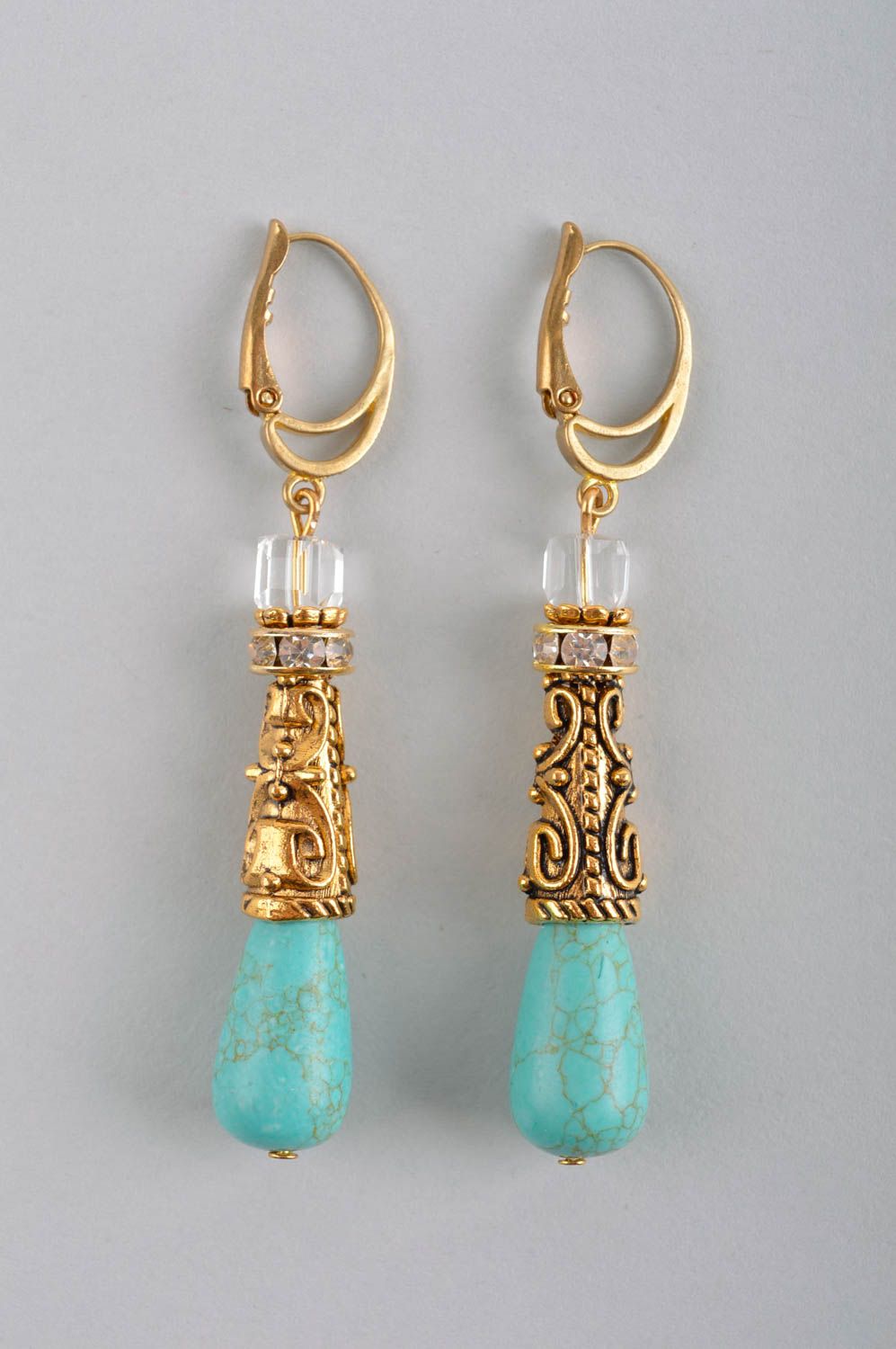 Handmade earrings designer jewelry dangling earrings fashion accessories photo 3
