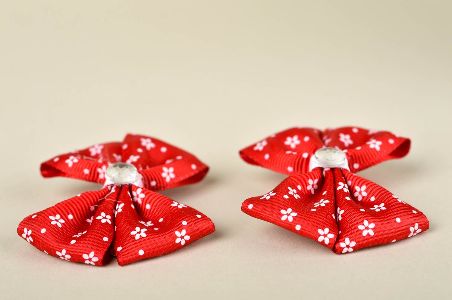Rote Frisur Haarspangen handmade Schleifen Haarspangen Geschenk für Mädchen foto 5