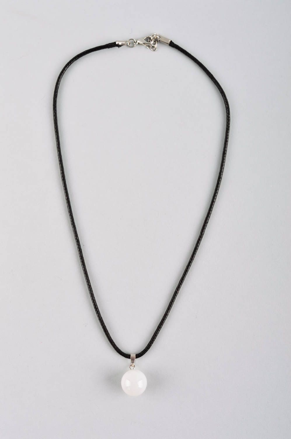 Opal Anhänger handmade Edelstein Schmuck Halskette mit Anhänger Geschenk Idee foto 2