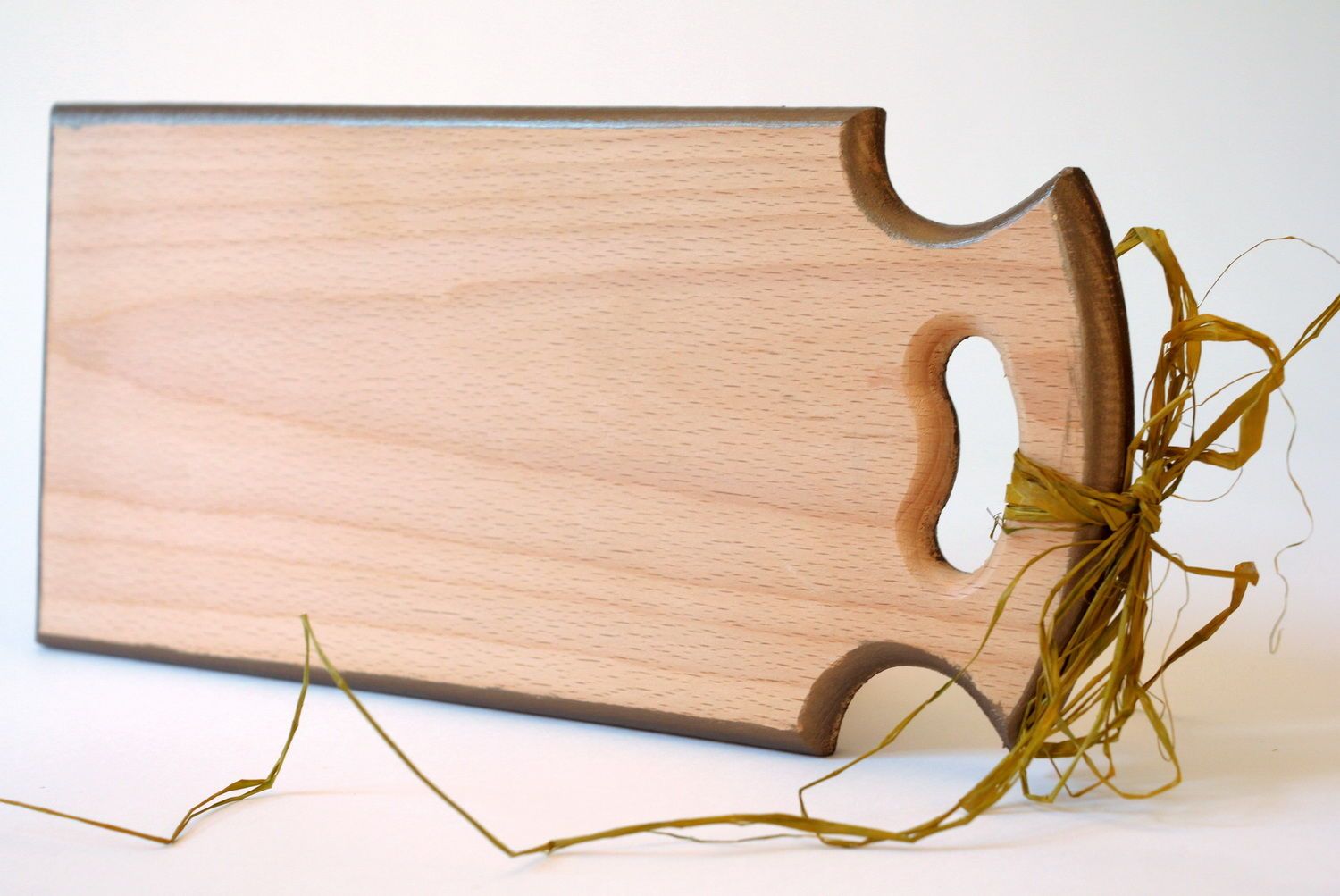 Tagliere di legno naturale fatto a mano home decoupage utensili da cucina foto 4